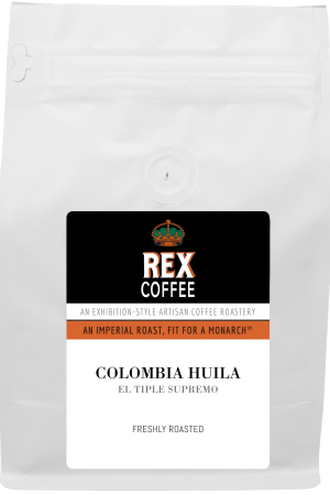 Rex Coffee Colombia Huila el Tiple Supremo Single Origin Whole Bean