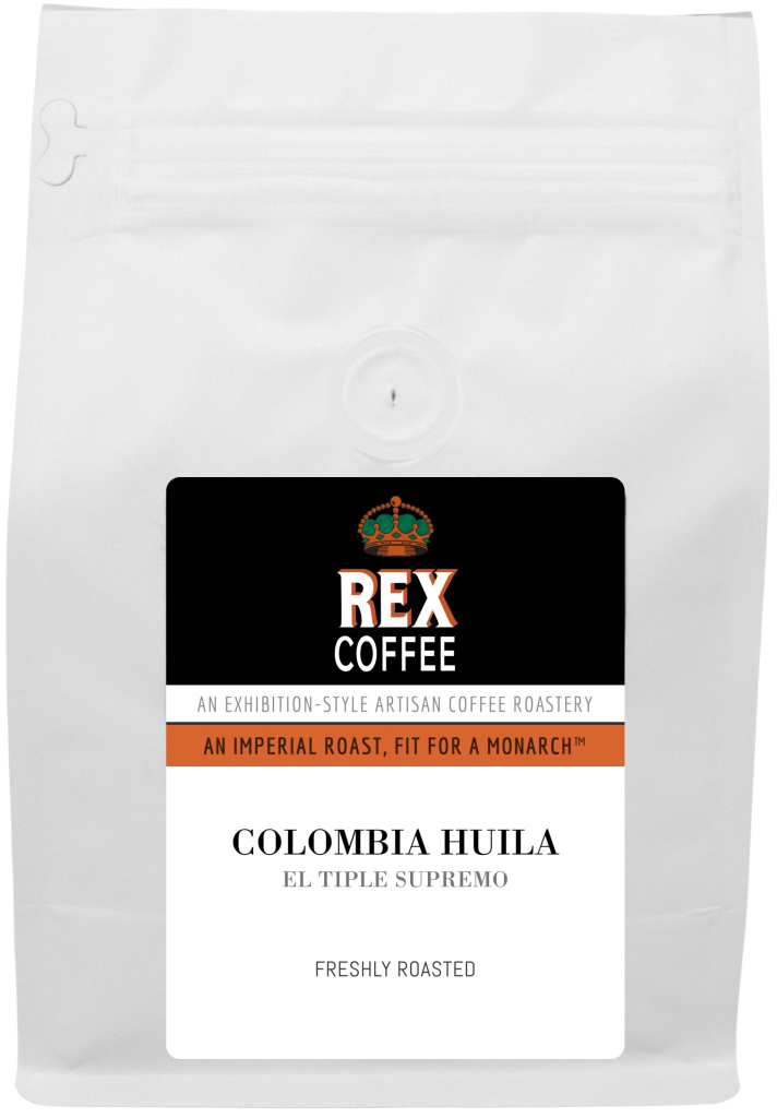 Rex Coffee Colombia Huila el Tiple Supremo Single Origin Whole Bean