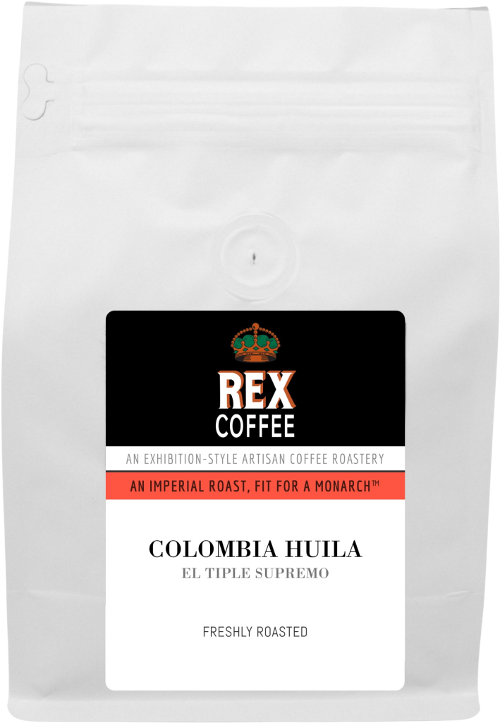 Rex Coffee Colombia Huila el Tiple Supremo Single Origin Whole Bean