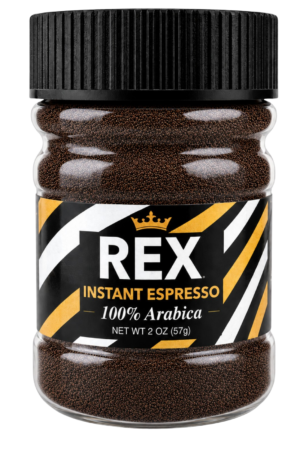 Rex Instant Espresso Coffee 100% Arabica 2 oz jar